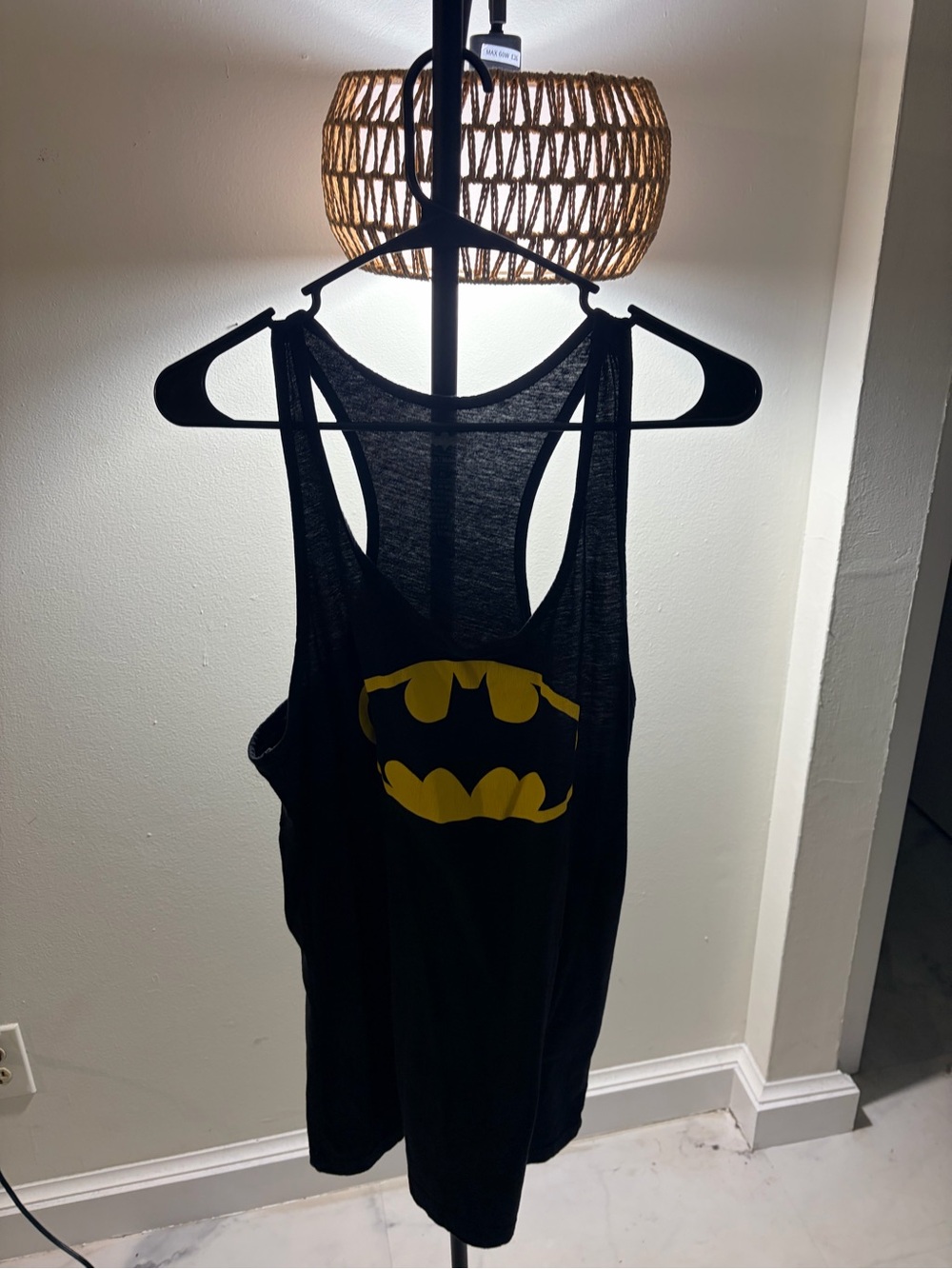 Black Batman Logo One-Piece Tank